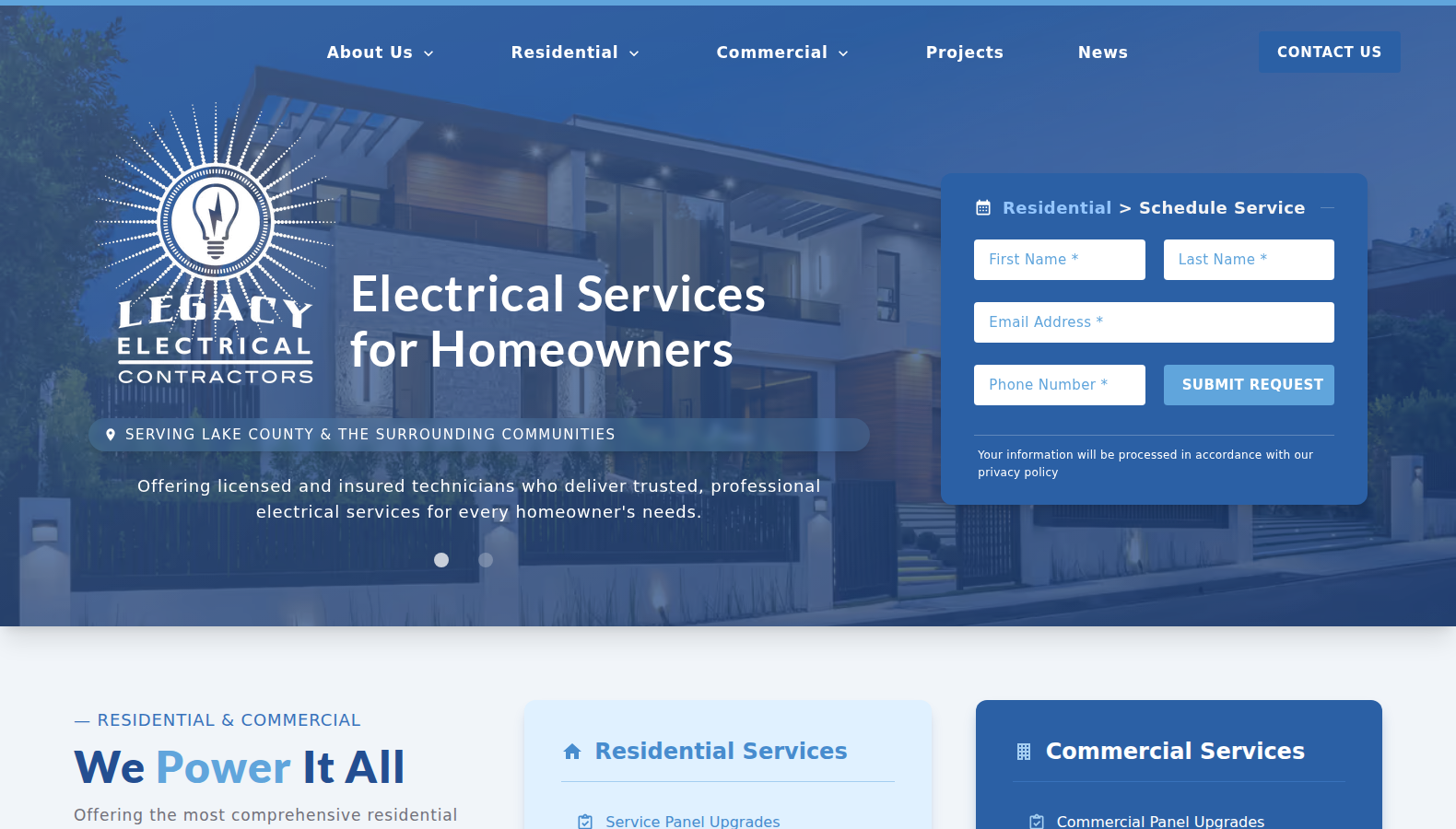 Legacy Electrical Contractors — Electrical Services for Homeowners