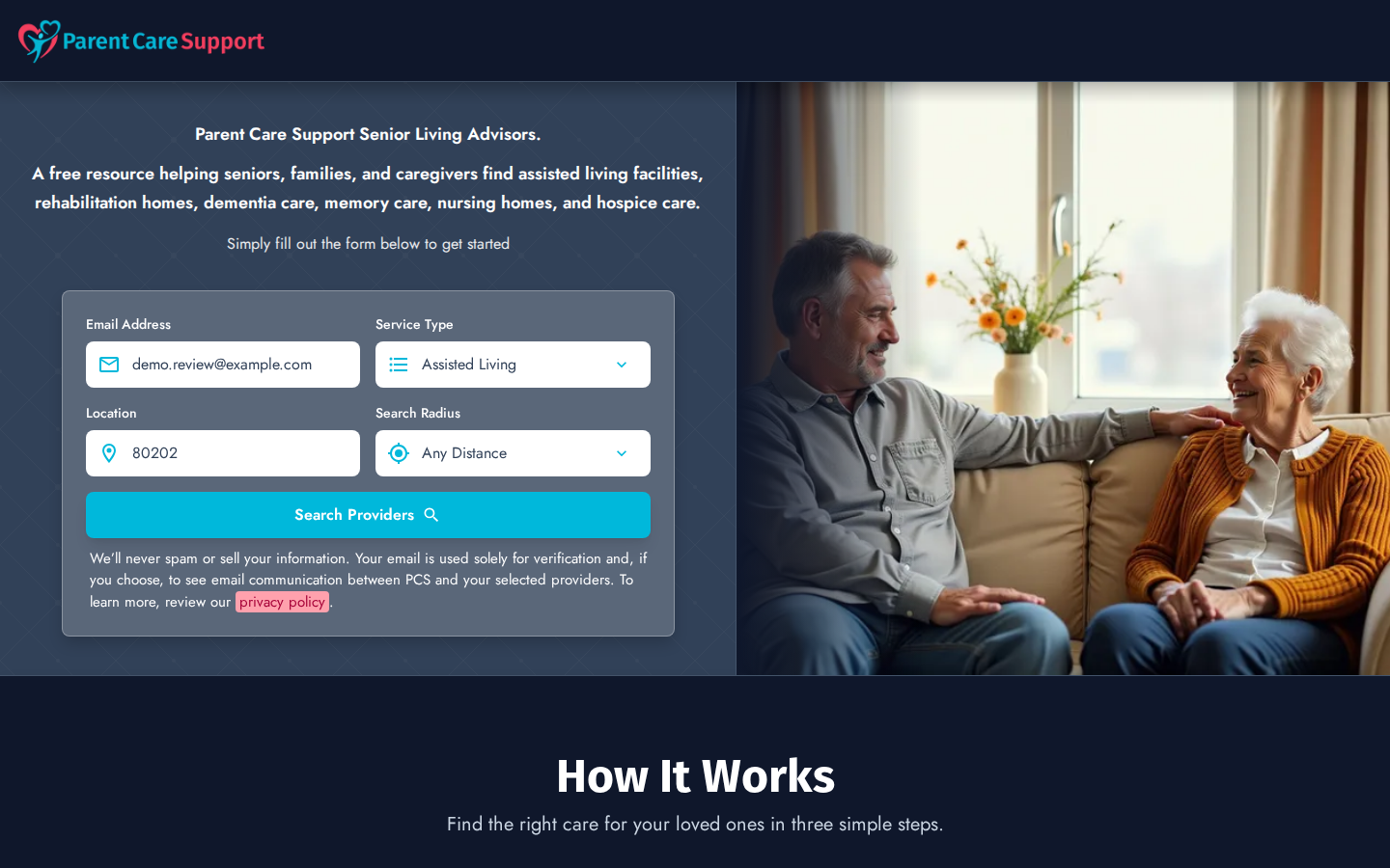 Parent Care Support — Senior Living Advisors