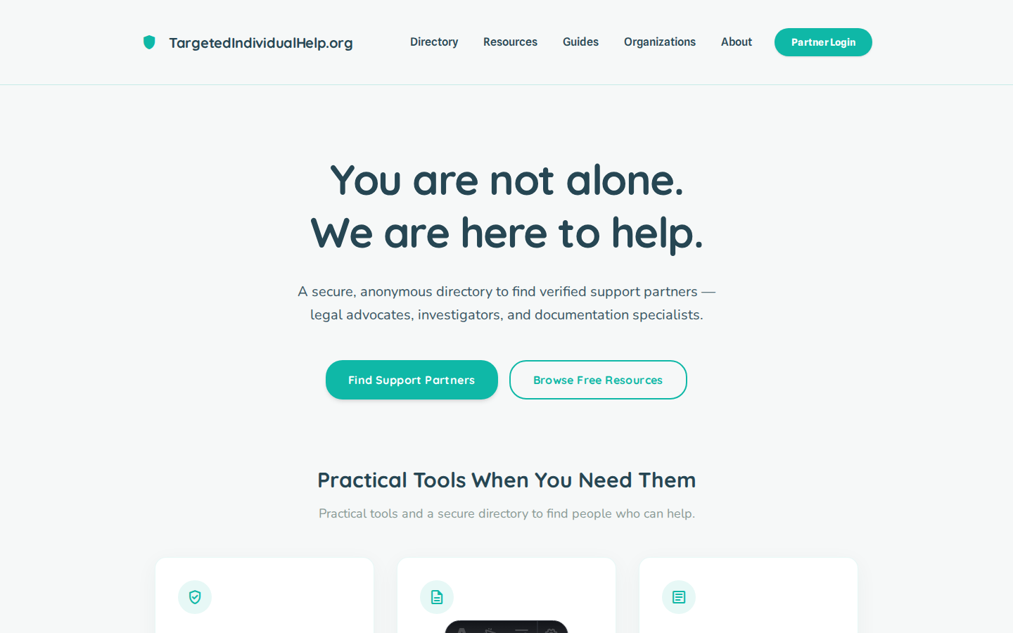Targeted Individual Help — You are not alone. We are here to help.
